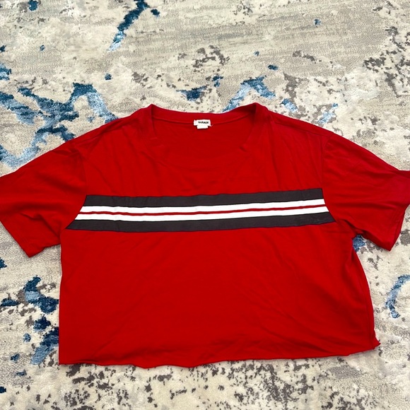 Garage red half sleeve tee - Picture 1 of 1